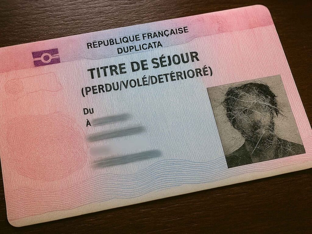 DUPLICATA DE TITRE DE SÉJOUR - AADAEL