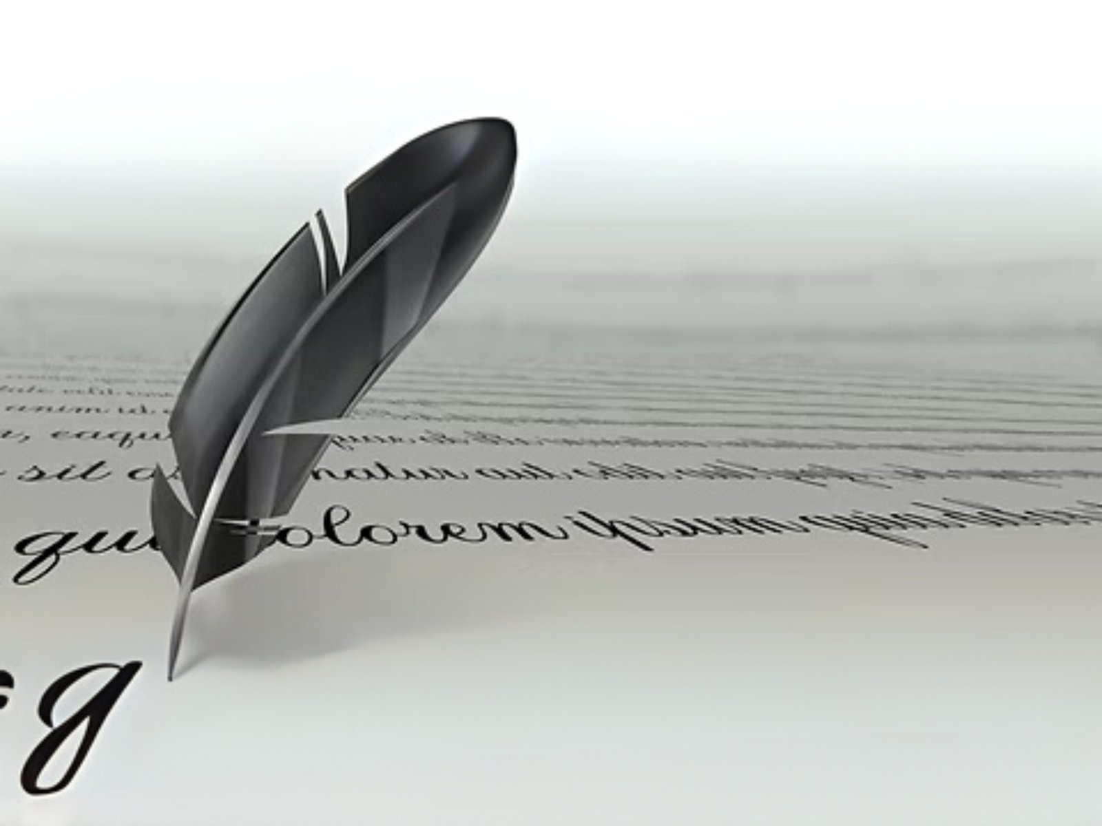 plume qui ecrit
